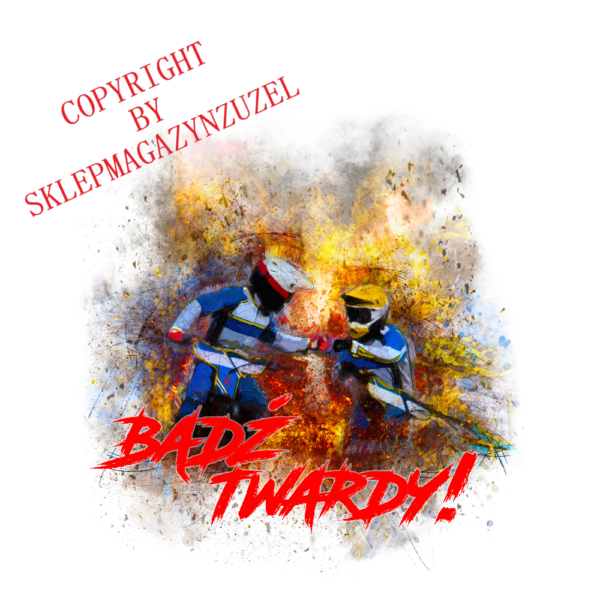 Dziecięca koszulka z nadrukiem #bądź twardy MZ09 - obrazek 9