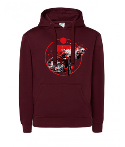 Bluza damska z kapturem Grafika MZ01 Różne kolory - obrazek 4