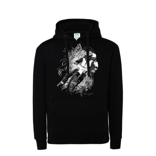 Bluza dla dziecka z kapturem i żużlową grafiką MZ14 Różne kolory - obrazek 3