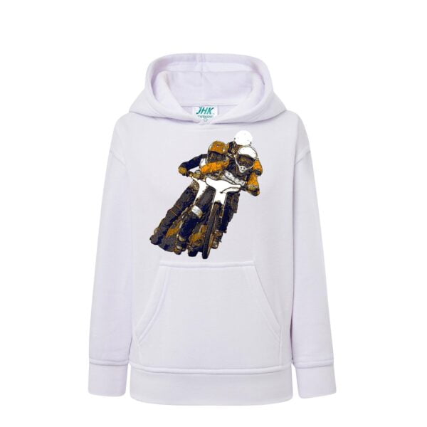 Bluza dla dziecka z kapturem i żużlową grafiką MZ15 Różne kolory - obrazek 3
