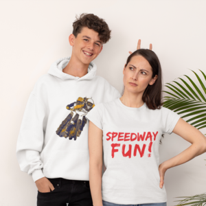Bluza dla dziecka z kapturem i żużlową grafiką MZ15 Różne kolory
