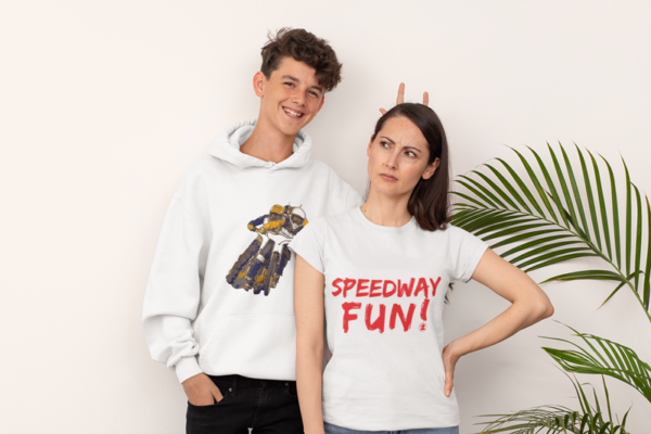 Bluza dla dziecka z kapturem i żużlową grafiką MZ15 Różne kolory