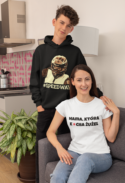 Bluza dla dziecka z kapturem i żużlową grafiką MZ13 Różne kolory