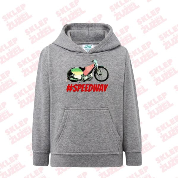 Bluza dla dziecka z kapturem i żużlową grafiką MZ16 Różne kolory - obrazek 3
