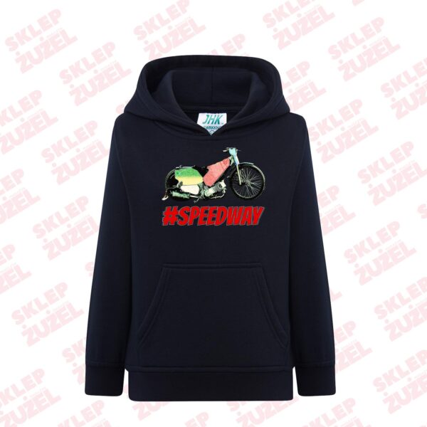 Bluza dla dziecka z kapturem i żużlową grafiką MZ16 Różne kolory - obrazek 4