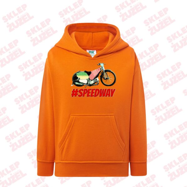 Bluza dla dziecka z kapturem i żużlową grafiką MZ16 Różne kolory - obrazek 5