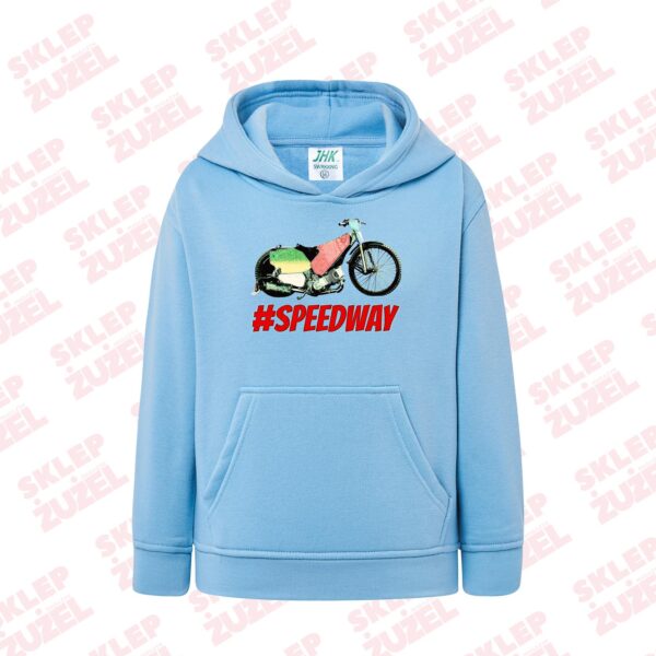 Bluza dla dziecka z kapturem i żużlową grafiką MZ16 Różne kolory - obrazek 6