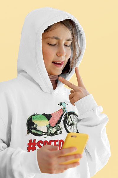 Bluza dla dziecka z kapturem i żużlową grafiką MZ16 Różne kolory