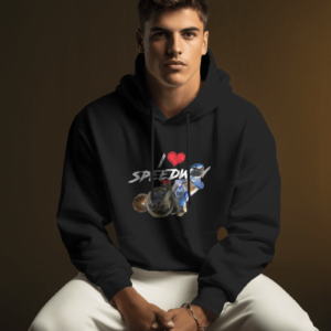 Bluza męska z kapturem Grafika MZ20 I❤SPEEDWAY