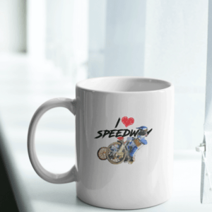 Kubek kibica z żużlową grafiką MZ20 I❤SPEEDWAY