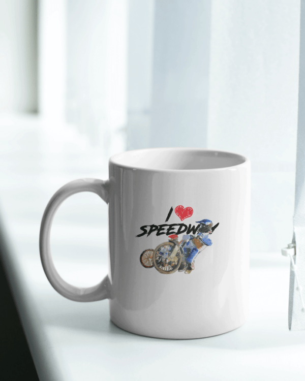 Kubek kibica z żużlową grafiką MZ20 I❤SPEEDWAY