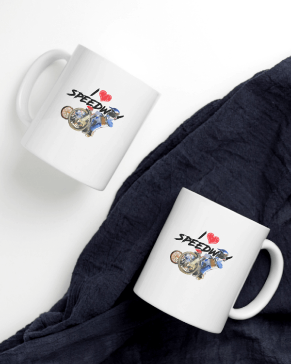 Kubek kibica z żużlową grafiką MZ20 I❤SPEEDWAY - obrazek 2