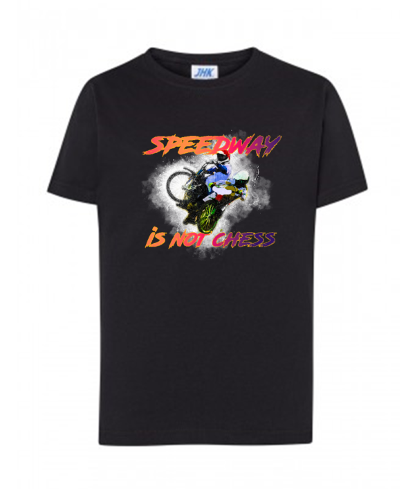 Dziecięca koszulka z nadrukiem MZ22 Speedway is not chess - obrazek 3