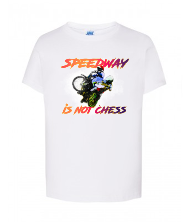 Dziecięca koszulka z nadrukiem MZ22 Speedway is not chess - obrazek 4