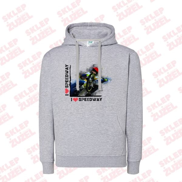 Bluza damska z kapturem Grafika MZ19 Różne kolory - obrazek 2