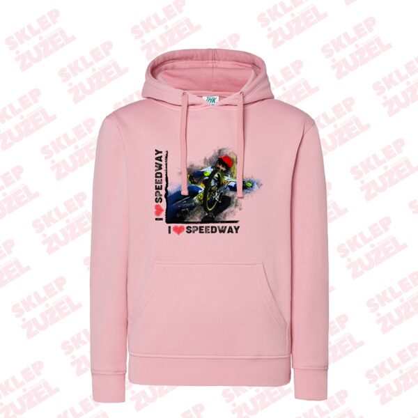 Bluza damska z kapturem Grafika MZ19 Różne kolory - obrazek 3
