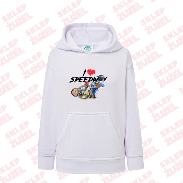 Bluza dla dziecka z kapturem i żużlową grafiką MZ20 Różne kolory - obrazek 2