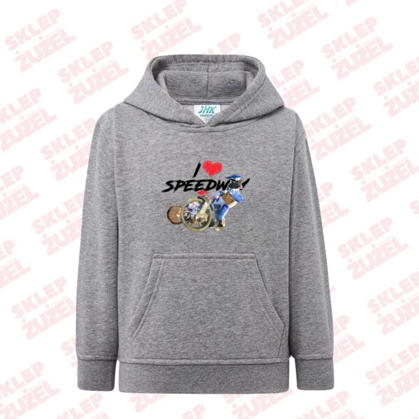 Bluza dla dziecka z kapturem i żużlową grafiką MZ20 Różne kolory - obrazek 3