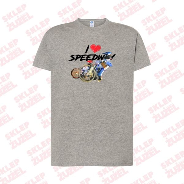 Koszulka Męska z nadrukiem MZ20 I❤SPEEDWAY - obrazek 5