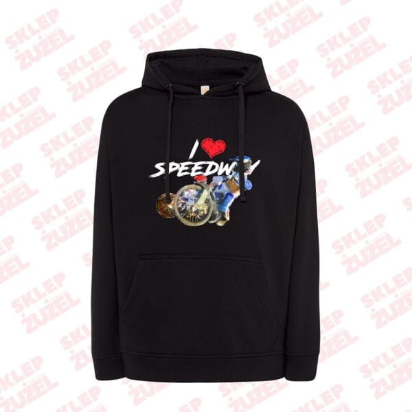 Bluza męska z kapturem Grafika MZ20 I❤SPEEDWAY - obrazek 5