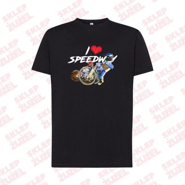 Koszulka Męska z nadrukiem MZ20 I❤SPEEDWAY - obrazek 4