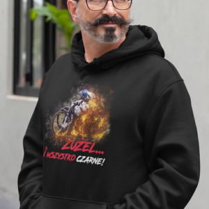 Bluza męska z kapturem Grafika MZ11 Także Duże Rozmiary