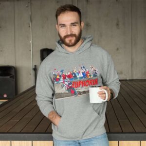 Bluza męska z kapturem Grafika MZ23 Euphoria