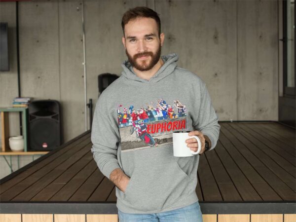 Bluza męska z kapturem Grafika MZ23 Euphoria