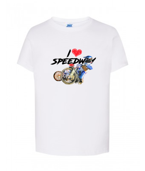 Dziecięca koszulka z nadrukiem MZ20 I❤Speedway - obrazek 3