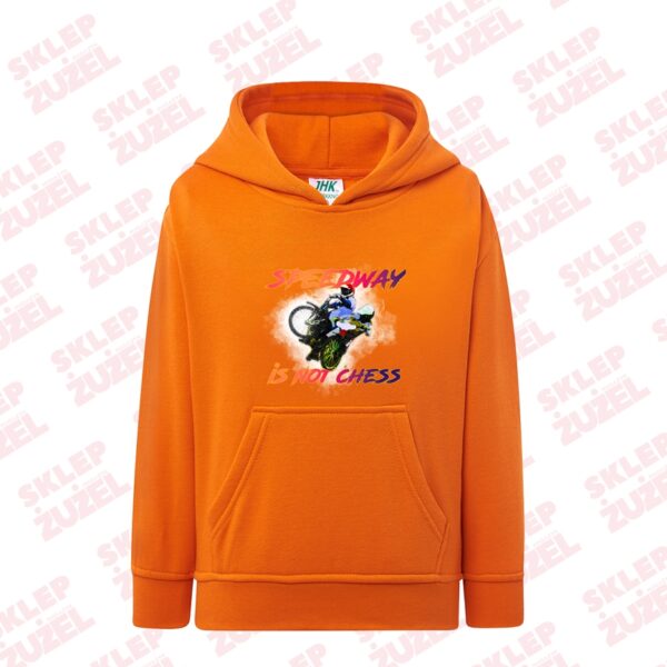 Bluza dla dziecka z kapturem i żużlową grafiką MZ22 Różne kolory - obrazek 4