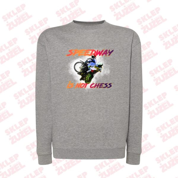 Bluza męska Klasyczna Z nadrukiem Grafika MZ22 Speedway is not chess - obrazek 2