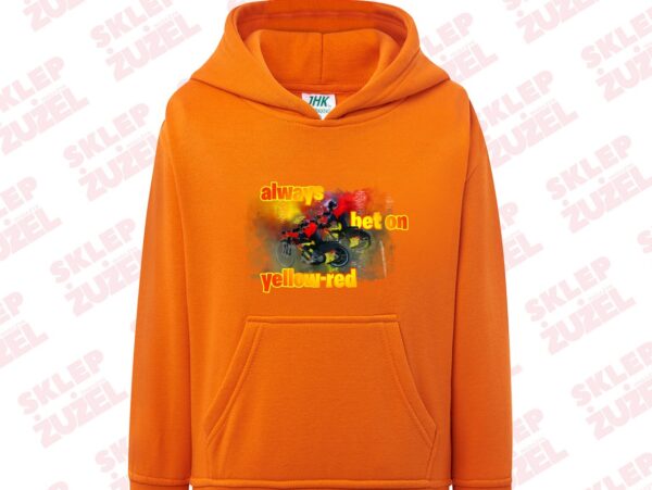 Bluza dla dziecka z kapturem i żużlową grafiką MZ24 Różne kolory - obrazek 5