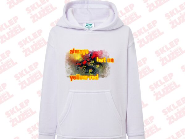 Bluza dla dziecka z kapturem i żużlową grafiką MZ24 Różne kolory - obrazek 7