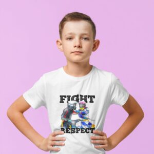 Dziecięca koszulka z nadrukiem MZ25 Fight&Respect