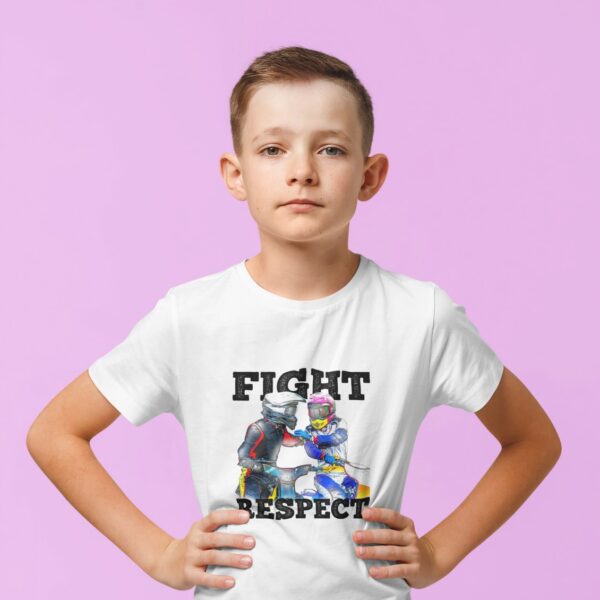 Dziecięca koszulka z nadrukiem MZ25 Fight&Respect