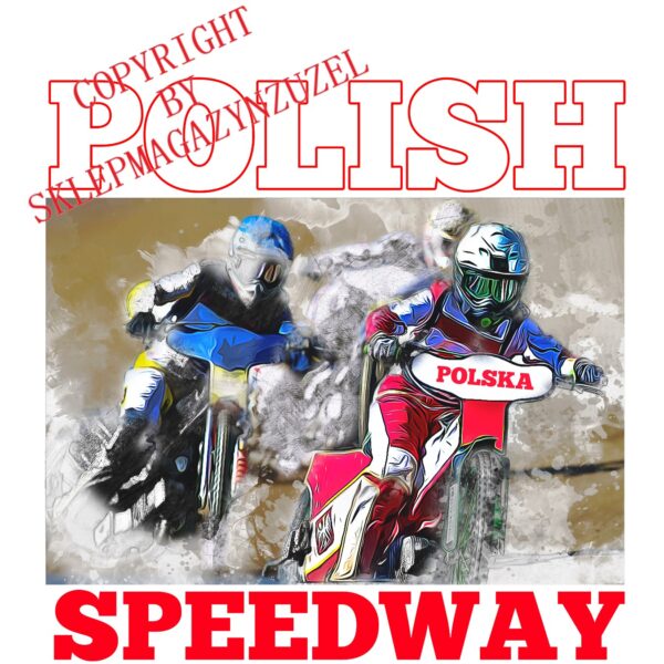 Koszulka Męska dla fana żużla z nadrukiem MZ28 Polish Speedway - obrazek 7