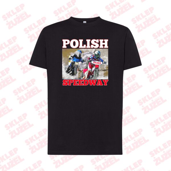 Koszulka Męska dla fana żużla z nadrukiem MZ28 Polish Speedway - obrazek 2