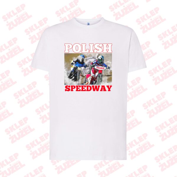 Koszulka Męska dla fana żużla z nadrukiem MZ28 Polish Speedway - obrazek 6