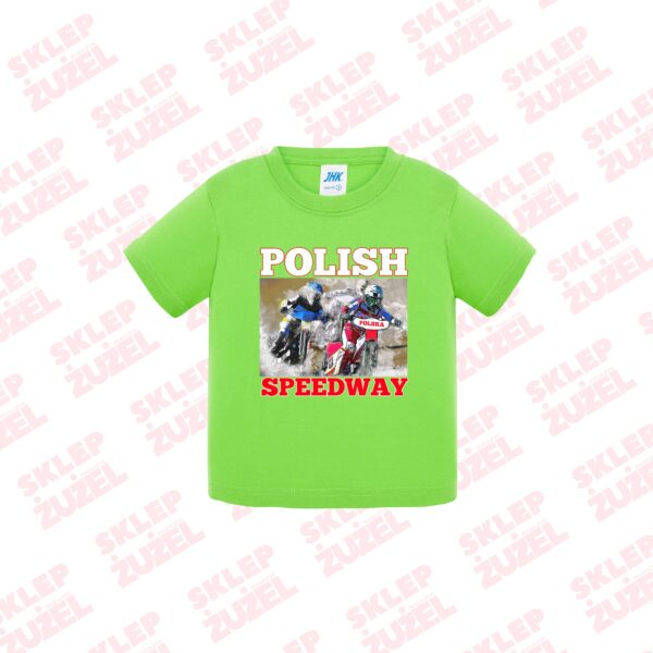 Koszulka dla Maluszka z żużlową grafiką 0-2 lata MZ28 Polish Speedway - obrazek 2