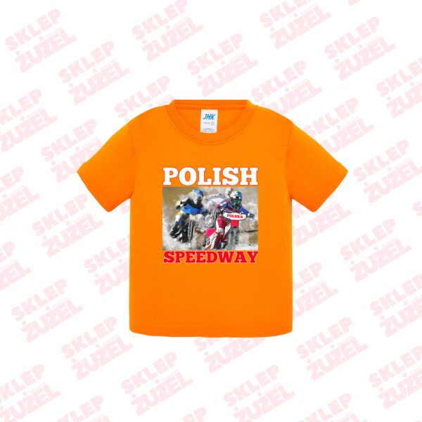 Koszulka dla Maluszka z żużlową grafiką 0-2 lata MZ28 Polish Speedway - obrazek 3