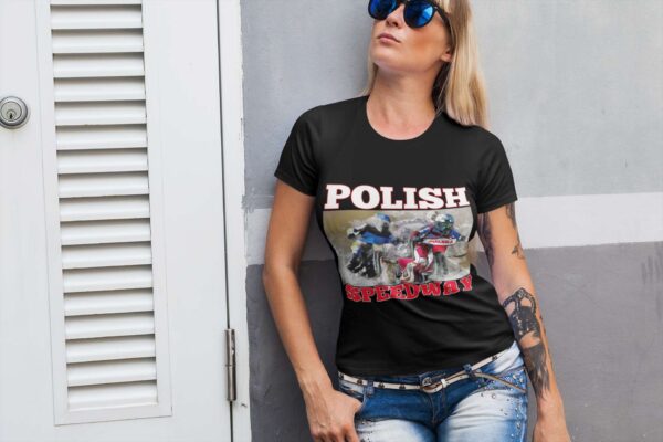 Koszulka Damska dla fanki żużla z nadrukiem MZ28 Polish Speedway