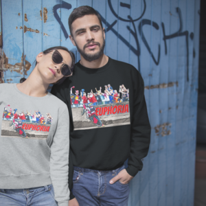 Bluza unisex klasyczna damska męska z Grafiką MZ23 Różne kolory