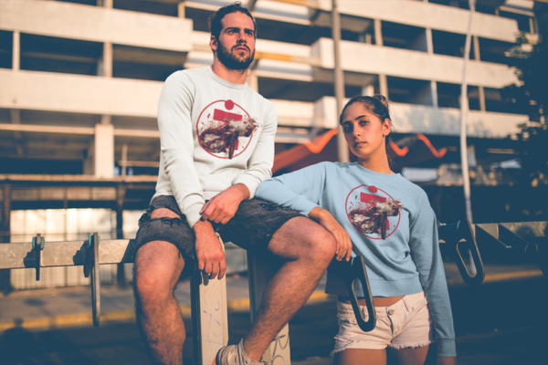 Bluza unisex klasyczna damska męska z Grafiką MZ01 Różne kolory