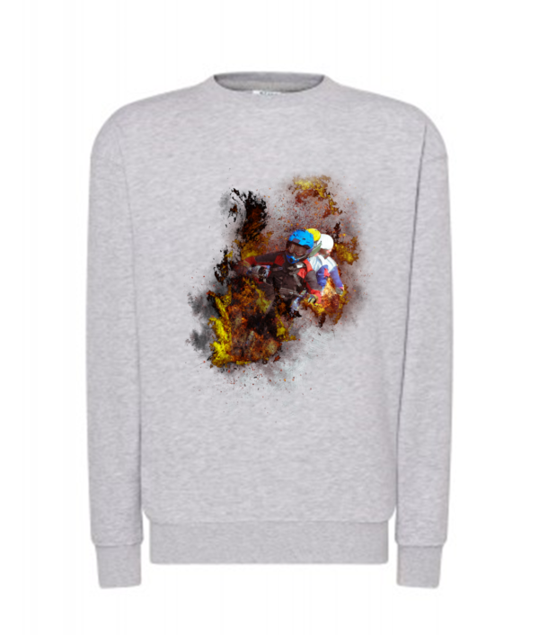 Bluza unisex klasyczna damska męska z Grafiką MZ10 Różne kolory - obrazek 2