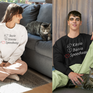 Bluza unisex klasyczna damska męska z Grafiką MZ21 Różne kolory