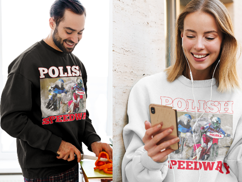 Bluza unisex klasyczna damska męska z Grafiką MZ28 Różne kolory