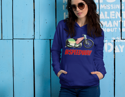 Bluza damska z kapturem Grafika MZ16 Różne kolory