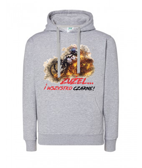 Bluza damska z kapturem Grafika MZ11 Różne kolory - obrazek 2
