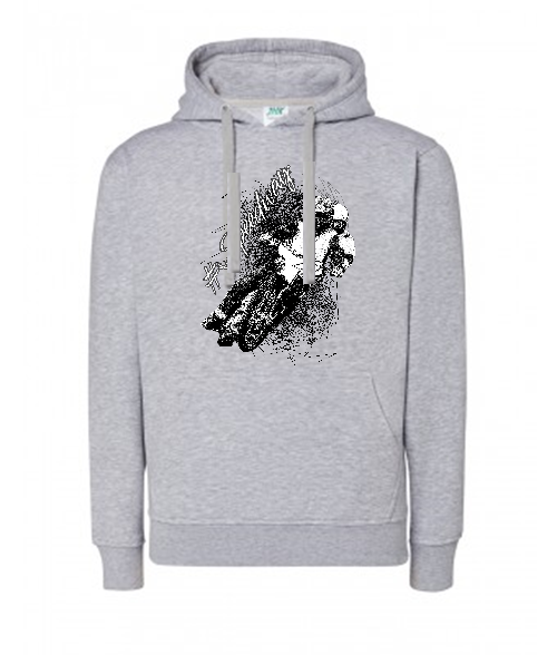 Bluza damska z kapturem Grafika MZ14 Różne kolory - obrazek 2