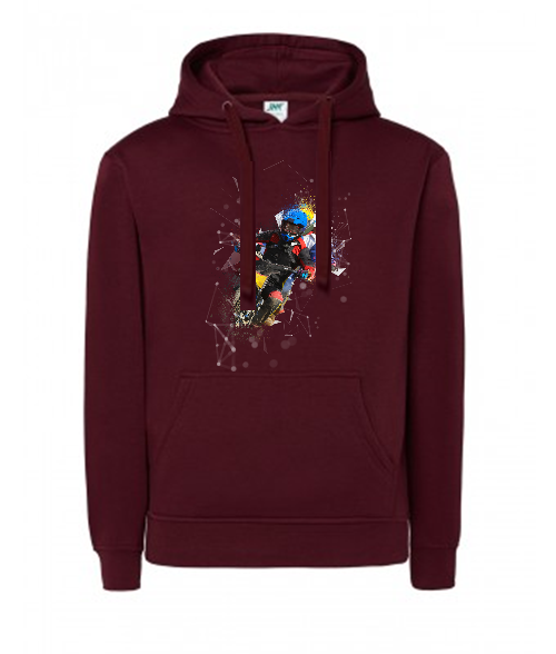 Bluza damska z kapturem Grafika MZ10 Różne kolory - obrazek 4